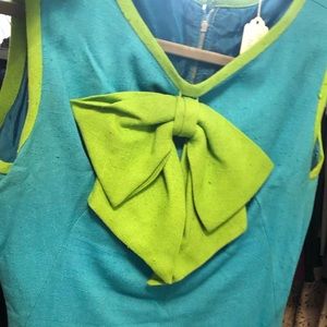 Vintage Blue & Green Dress